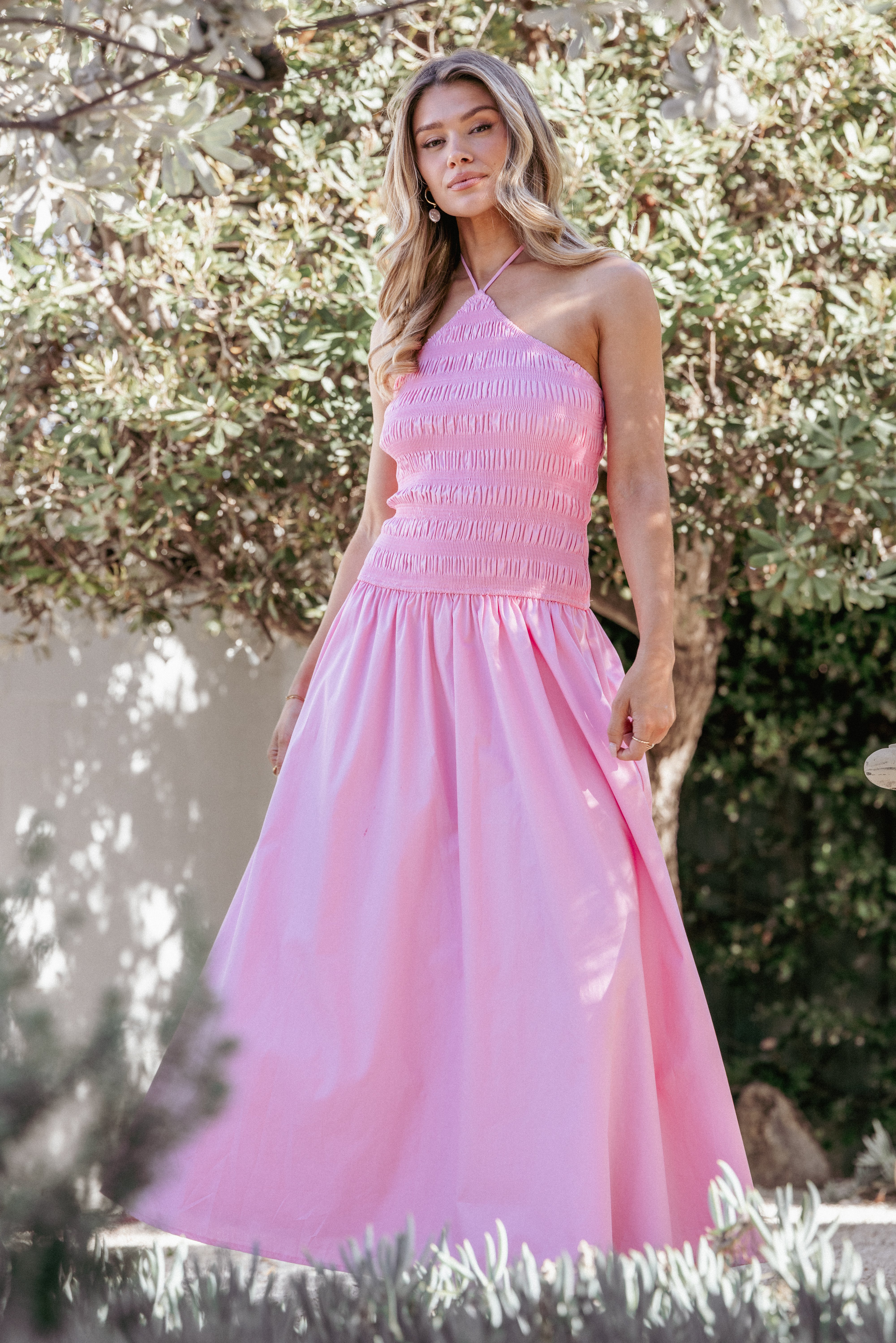 DRESSES Aradia Halter Maxi Dress - Pink