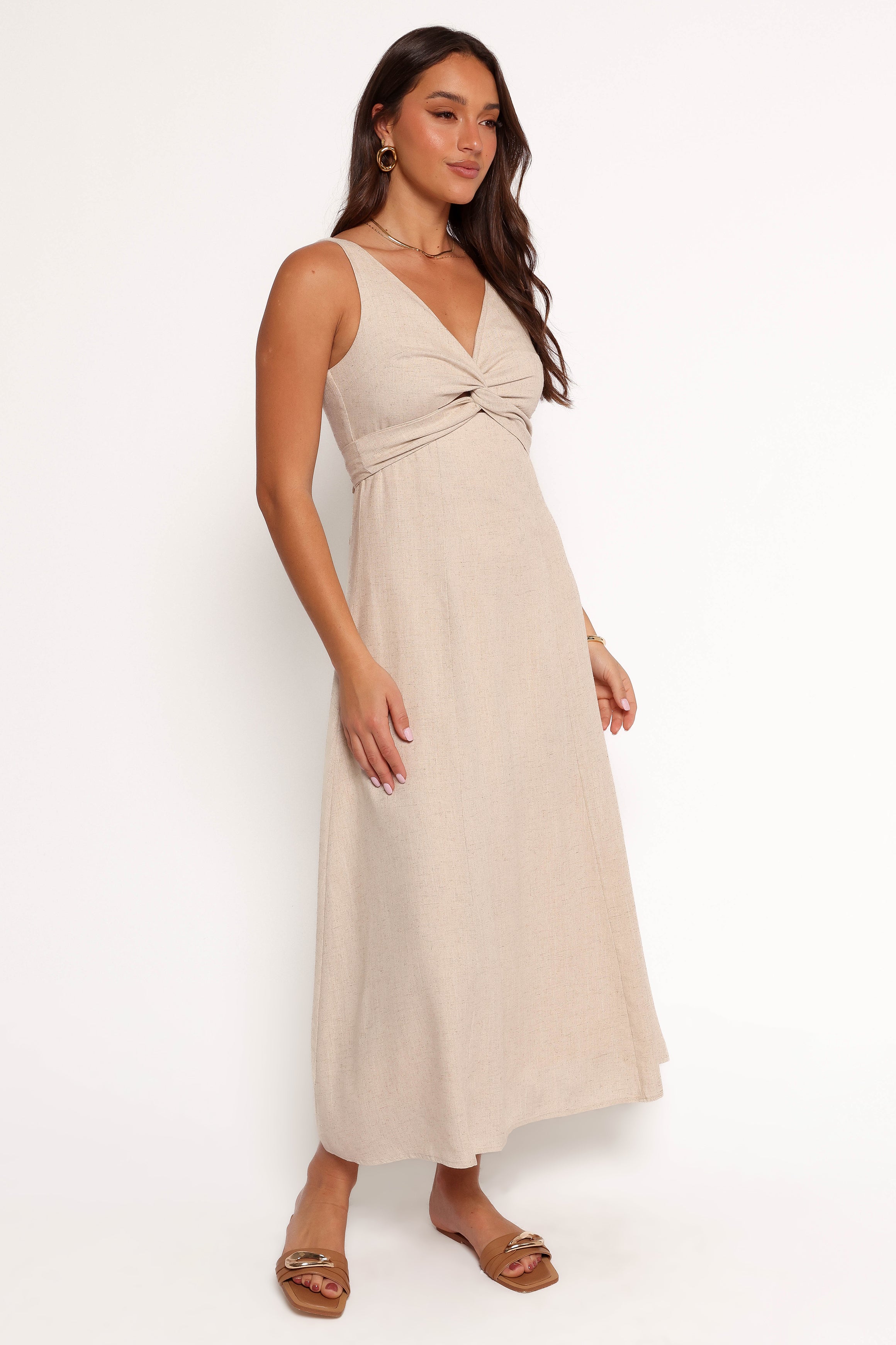 DRESSES Archer Midi Dress - Oatmeal