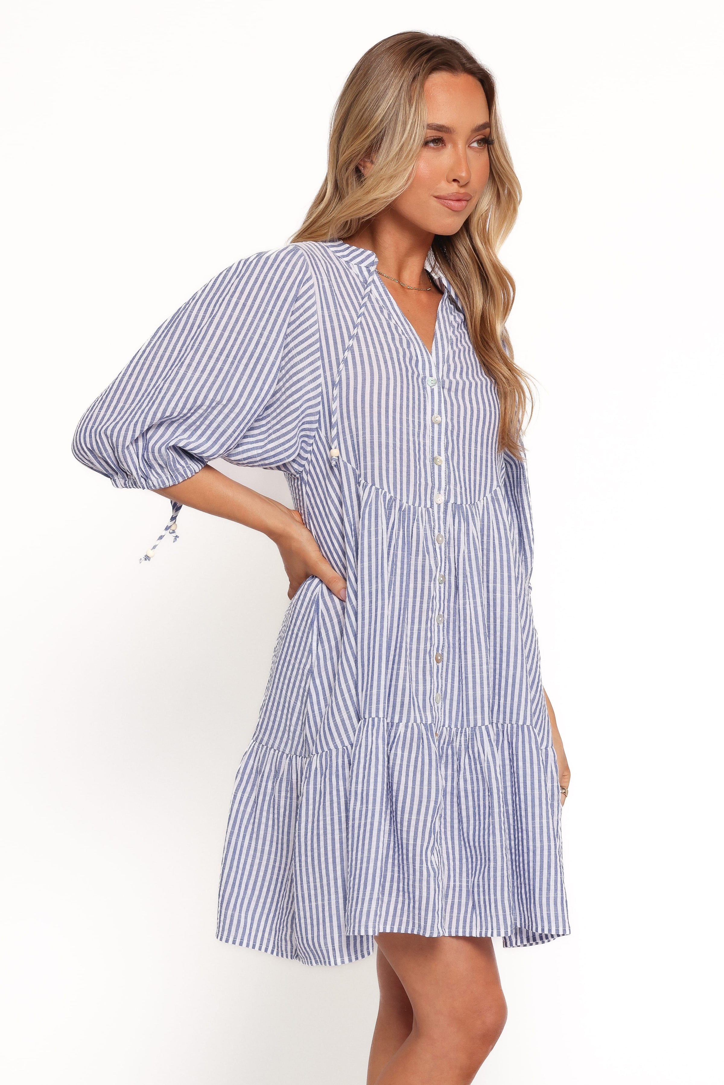 DRESSES Arden Mini Dress - Blue Stripe