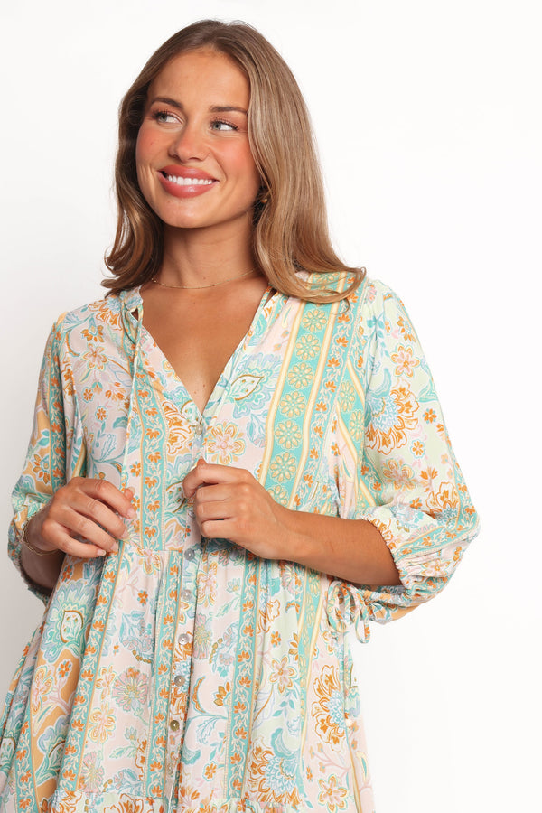DRESSES Arden Mini Dress - Green Multi