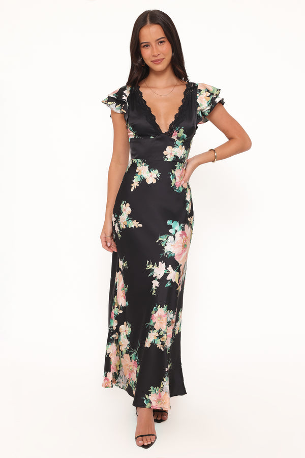 DRESSES Arella Maxi Dress - Black Floral