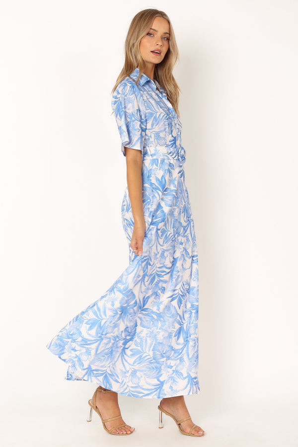 DRESSES @Arianna Maxi Dress - Blue Floral