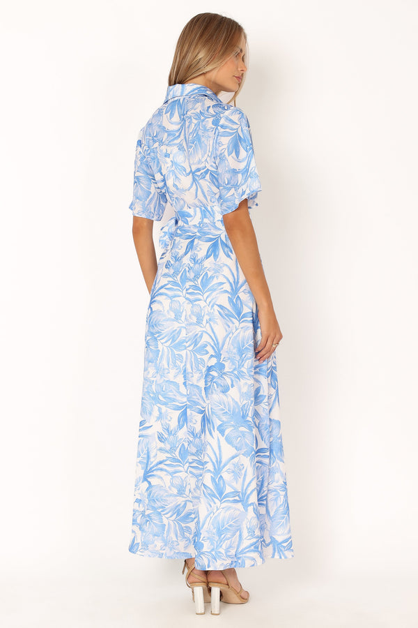 DRESSES @Arianna Maxi Dress - Blue Floral