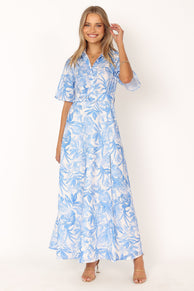 DRESSES @Arianna Maxi Dress - Blue Floral