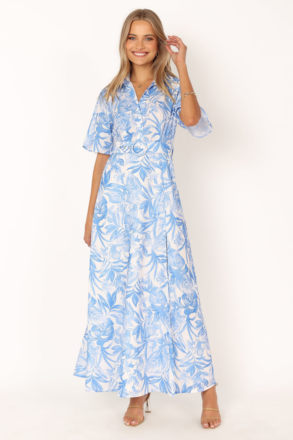 DRESSES @Arianna Maxi Dress - Blue Floral