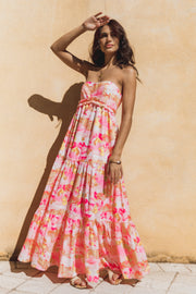 DRESSES Arianna Strapless Dress - Pink Scenic