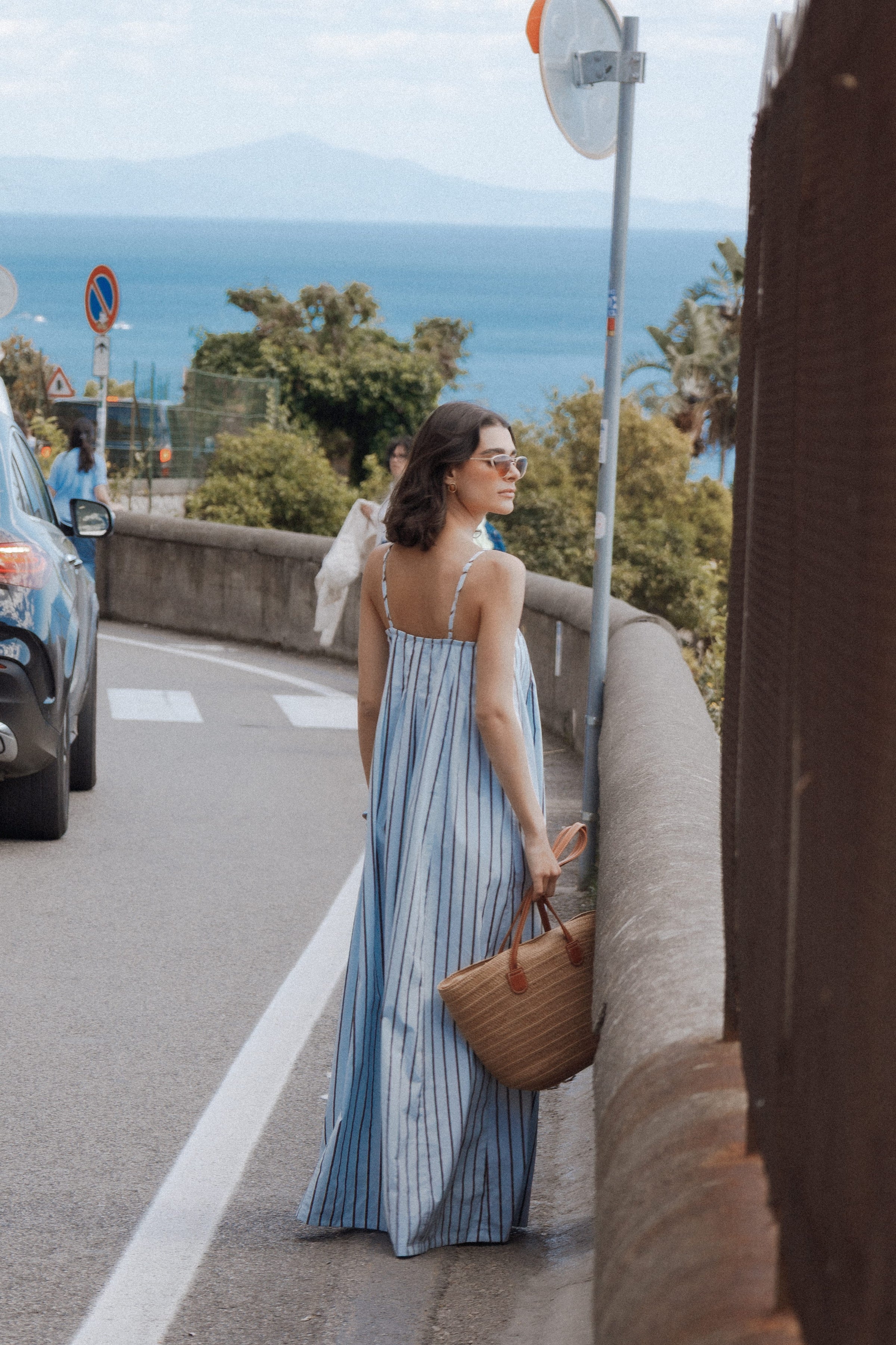 DRESSES Arletta Maxi Dress - Blue/Brown Stripe