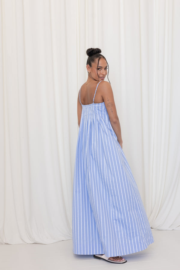 DRESSES Arletta Maxi Dress - Blue Stripe