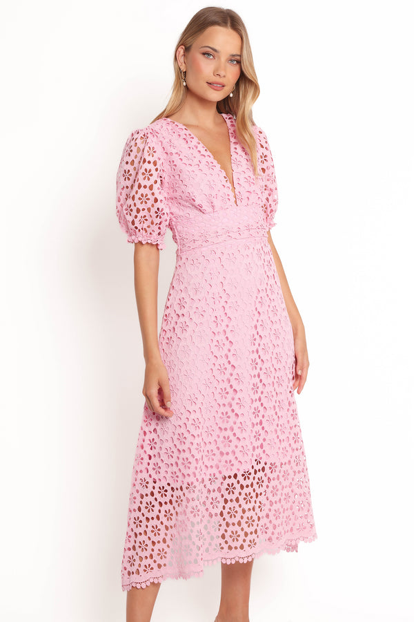 Lisbeth Midi Dress - Blue Floral | Petal & Pup Lisbeth Midi Dress - Blue Floral | Petal & Pup