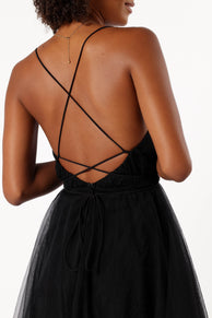 DRESSES @Arlowe Halterneck Mini Dress - Black