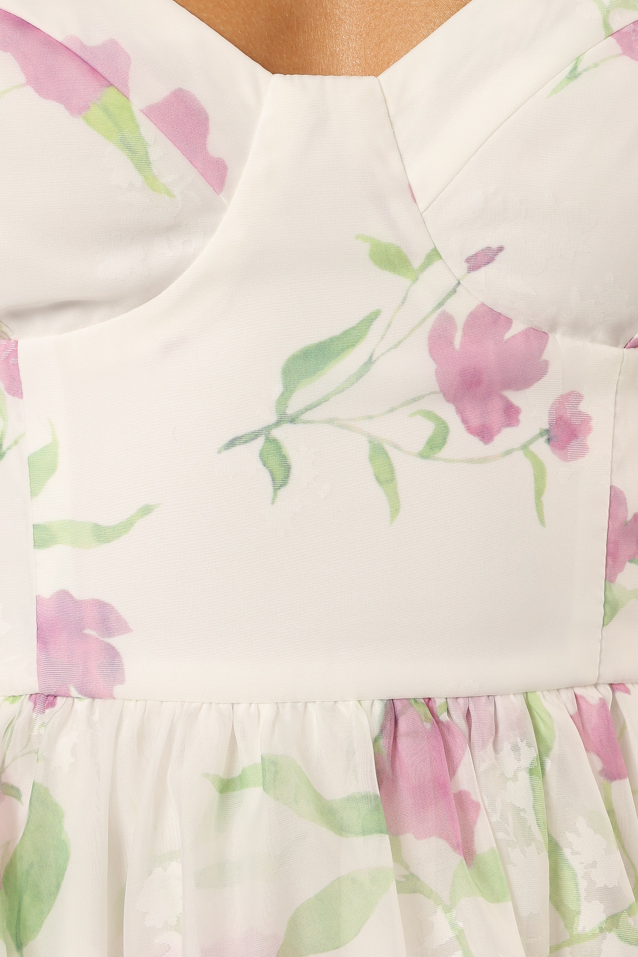 DRESSES @Armani Midi Dress - White Floral (Hold for Hyper Femme)