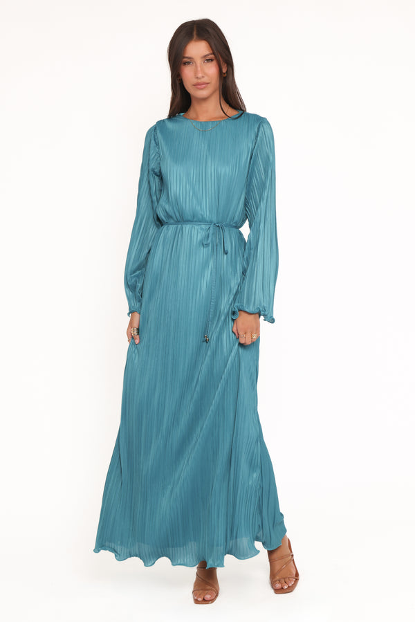 DRESSES Armena Long Sleeve Maxi Dress - Teal