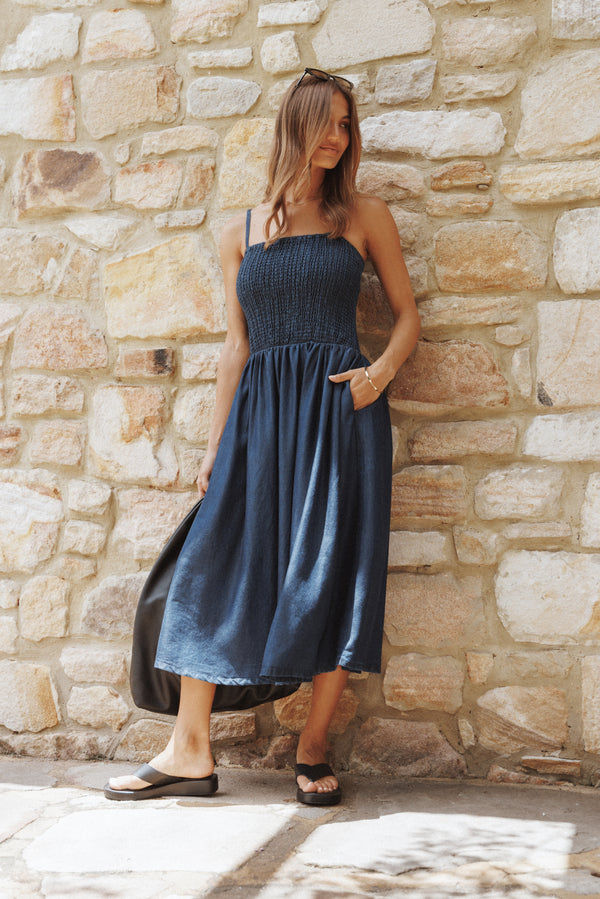 DRESSES Arnika Midi Dress - Blue