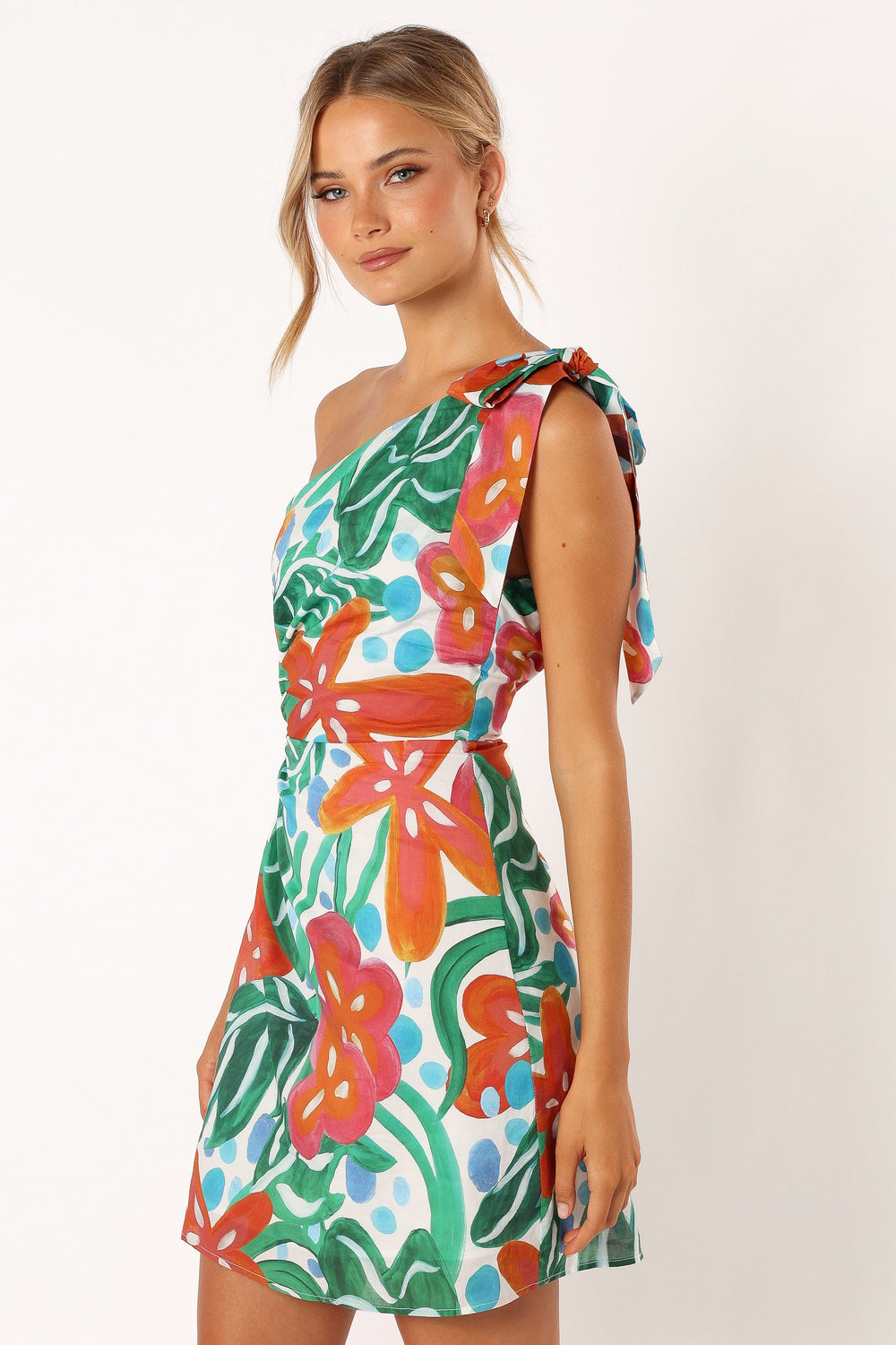 DRESSES @Arwan One Shoulder Mini Dress - Kauai