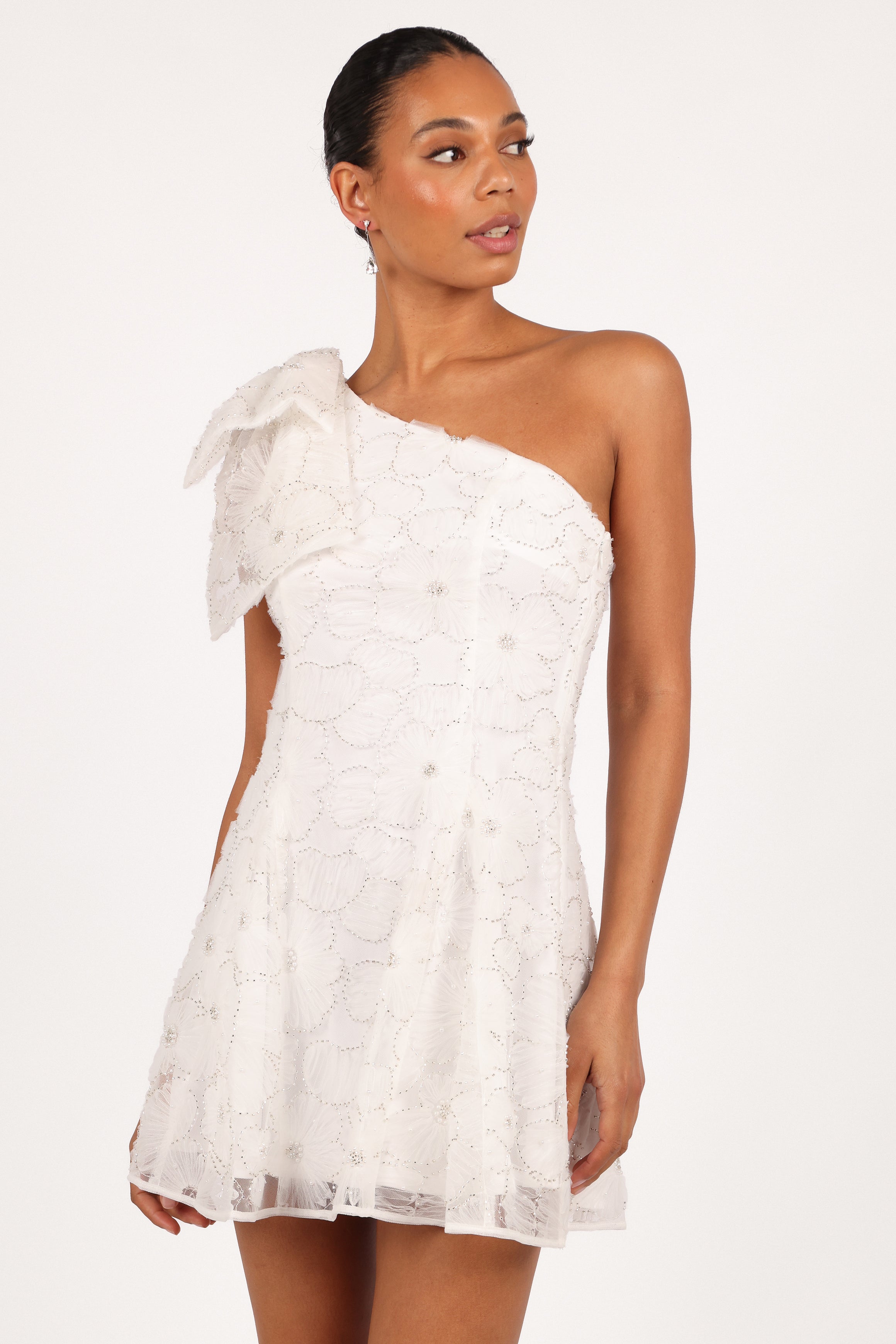DRESSES Ashly Off Shoulder Mini Dress - White