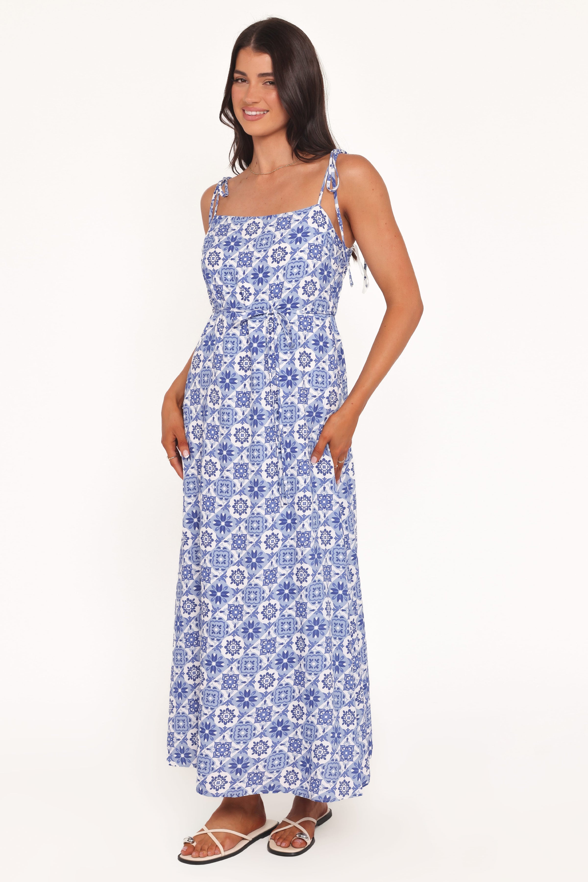 DRESSES Aster Maxi Dress - Blue Tile