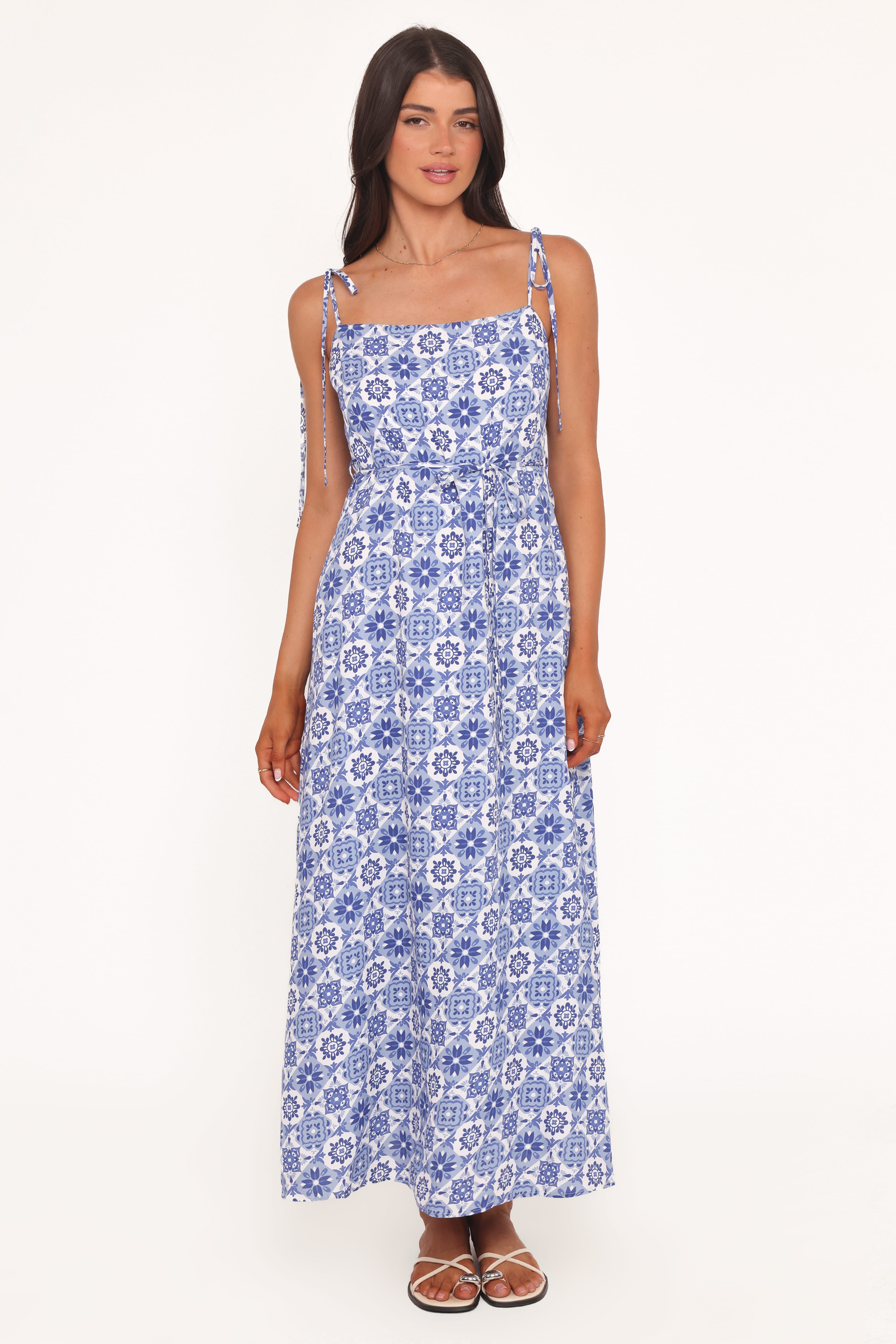DRESSES Aster Maxi Dress - Blue Tile