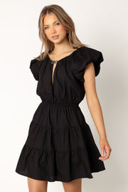 Astoria Mini Dress - Black - Petal & Pup