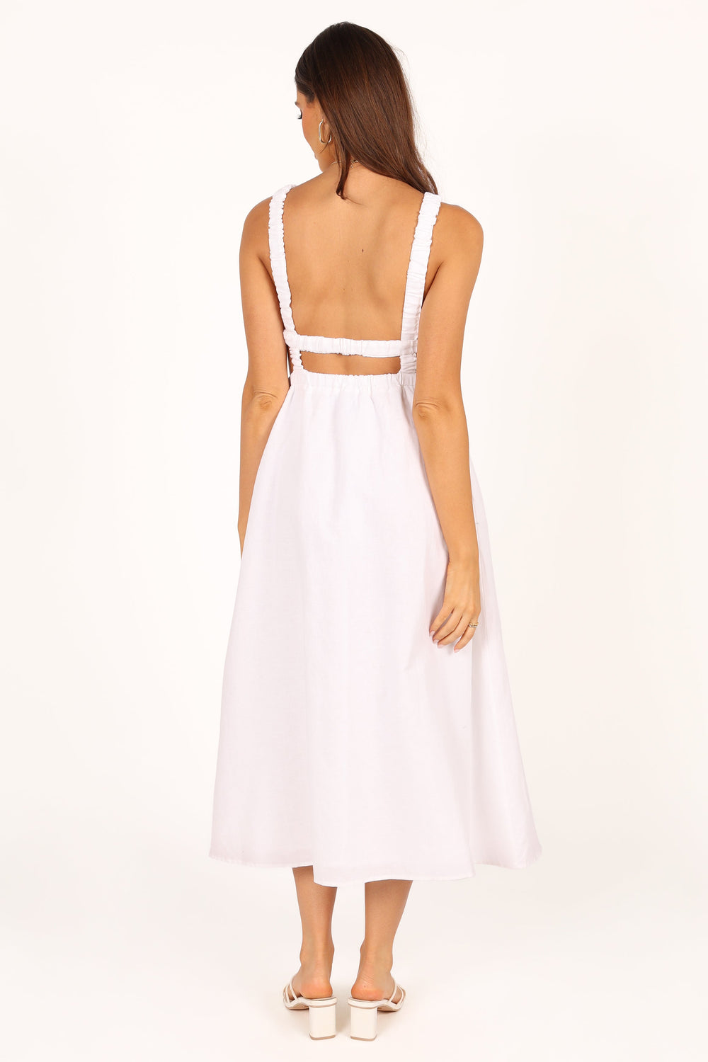 DRESSES Aubrey Cutout Midi Dress - White