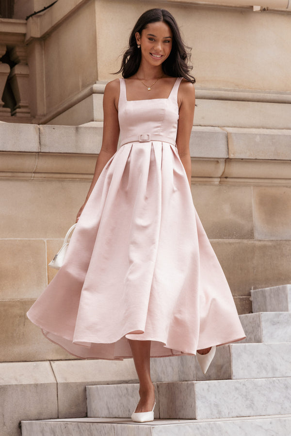 DRESSES Augustine Midi Dress - Dusty Pink