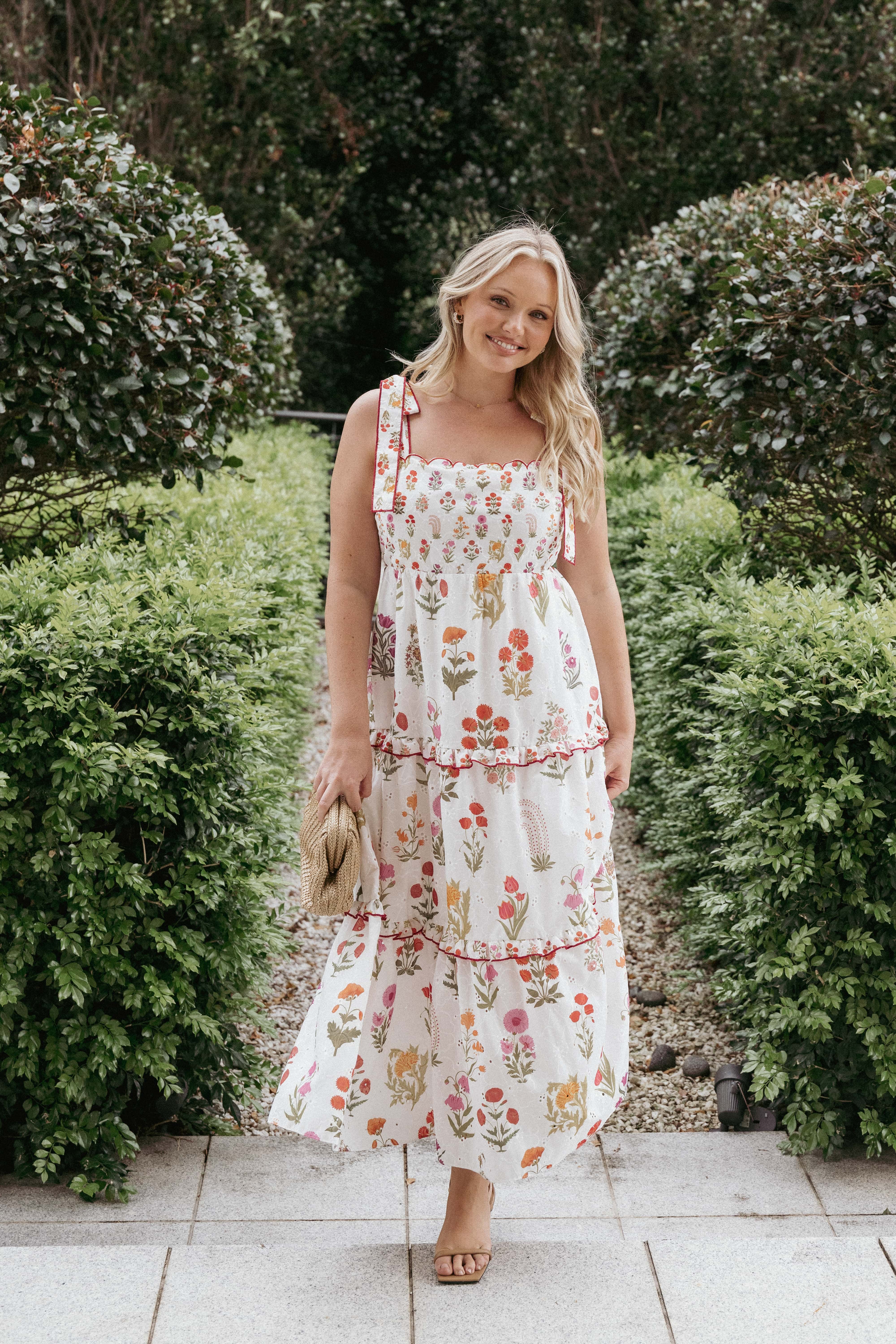 DRESSES Aurelia Maxi Dress - White Floral