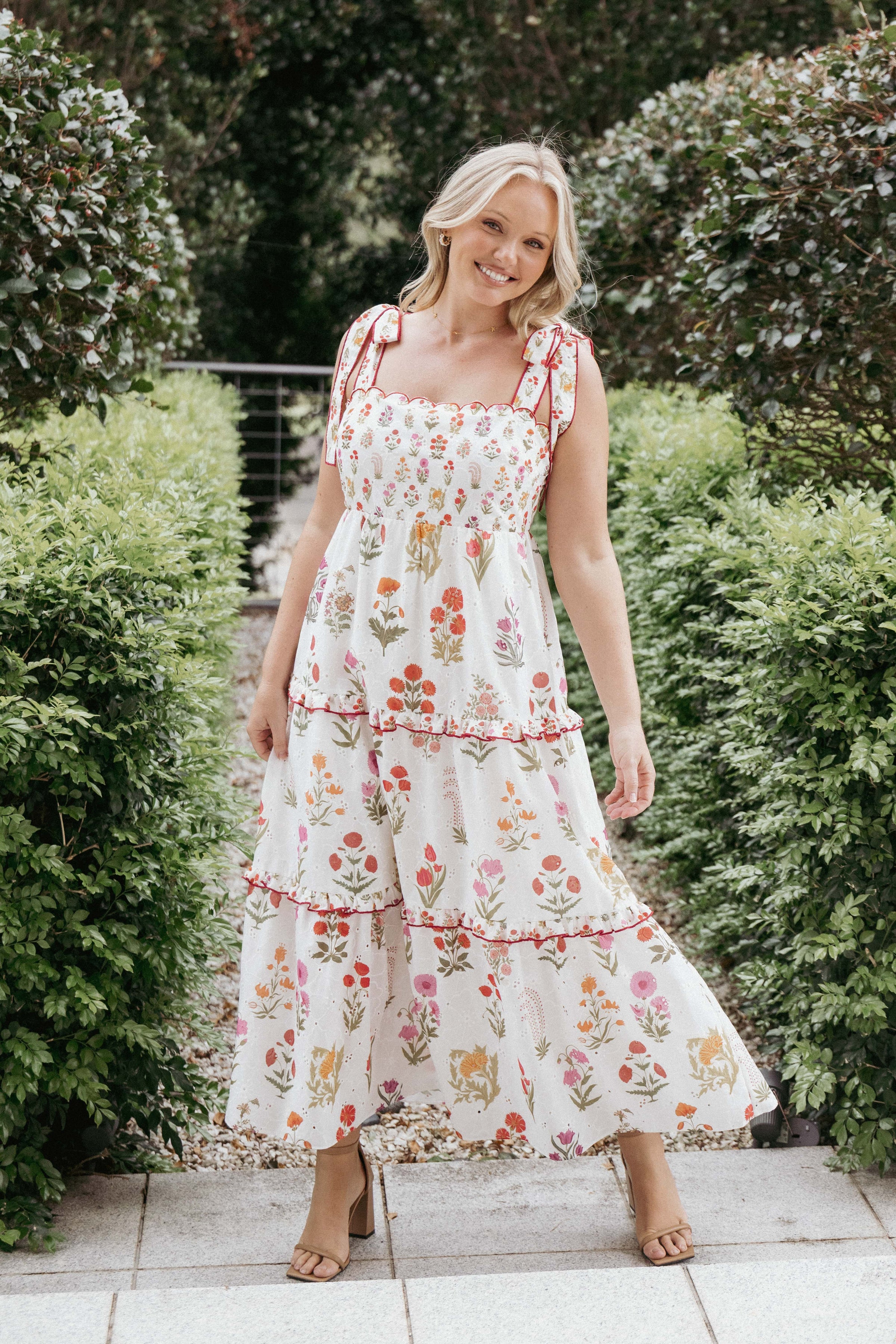 DRESSES Aurelia Maxi Dress - White Floral