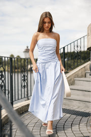 DRESSES Avalee Strapless Maxi Dress - Blue Stripe
