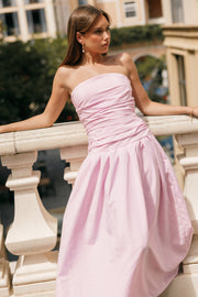 DRESSES Avalee Strapless Maxi Dress - Pink Stripe