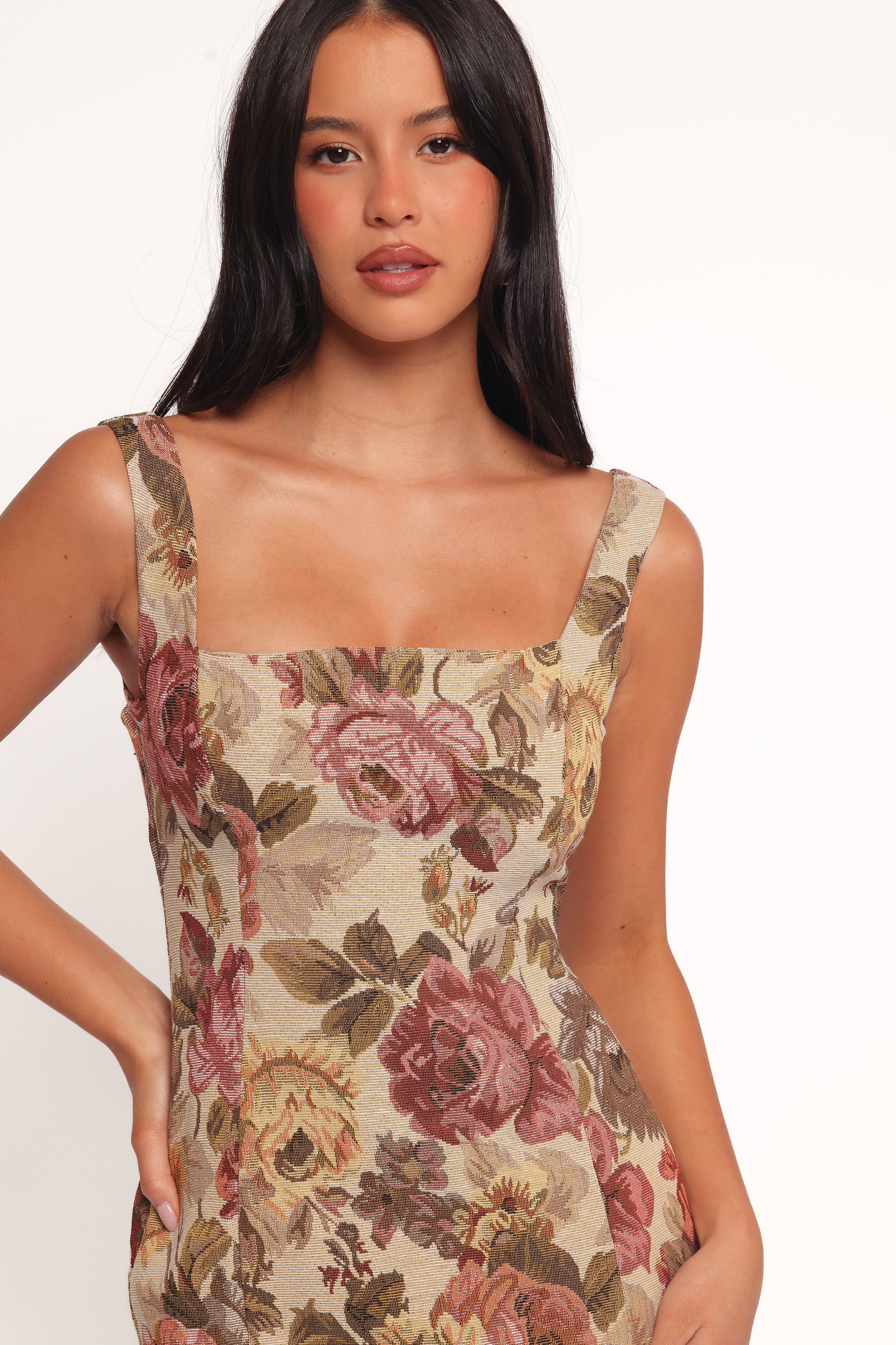 DRESSES Awhina Mini Dress - Jacquard Floral