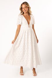 DRESSES @Ayden Midi Dress - White (Hold for Modern Romance)