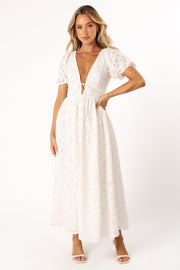 DRESSES @Ayden Midi Dress - White (Hold for Modern Romance)