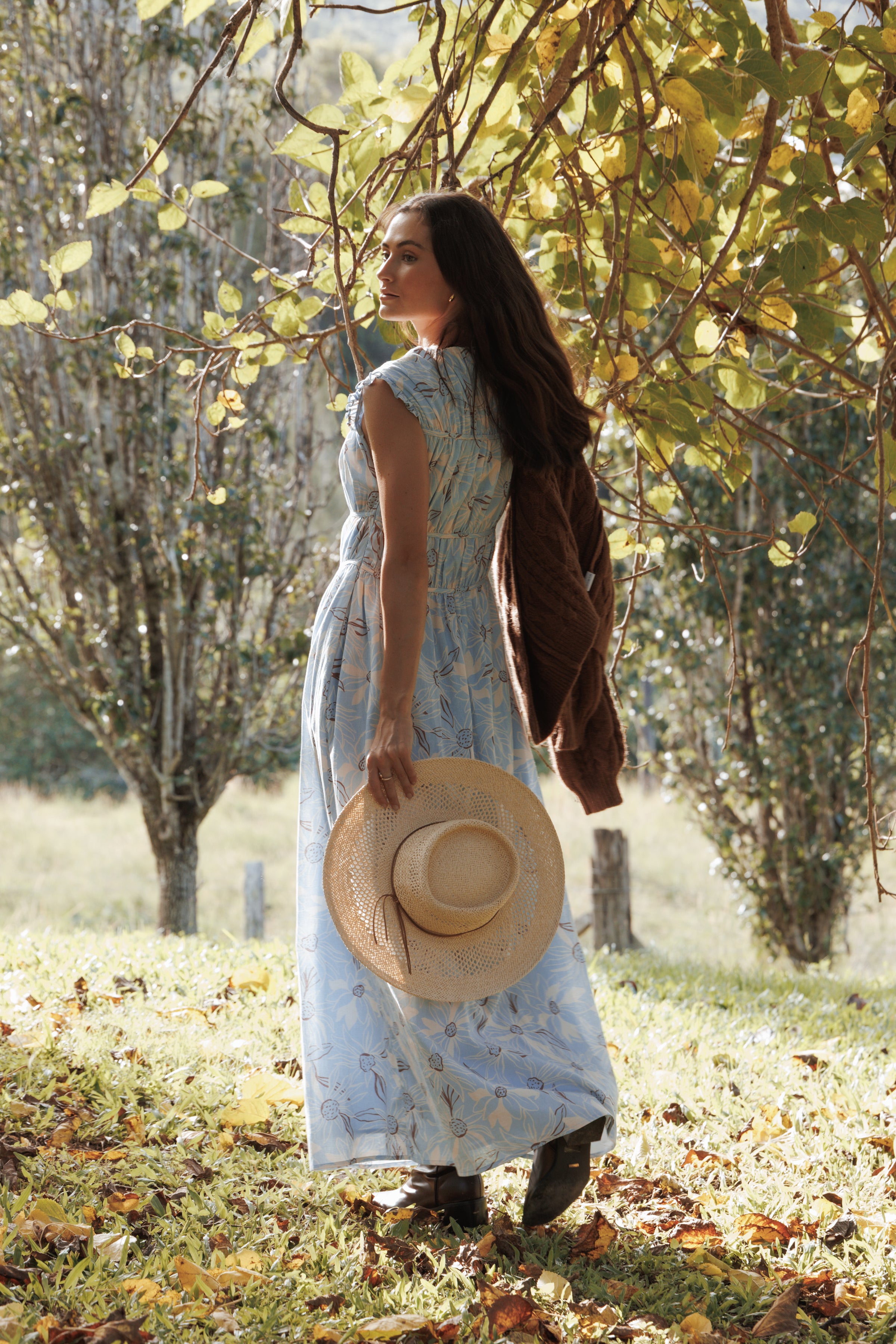 DRESSES Bancroft Maxi Dress - Blue Flannel Floral