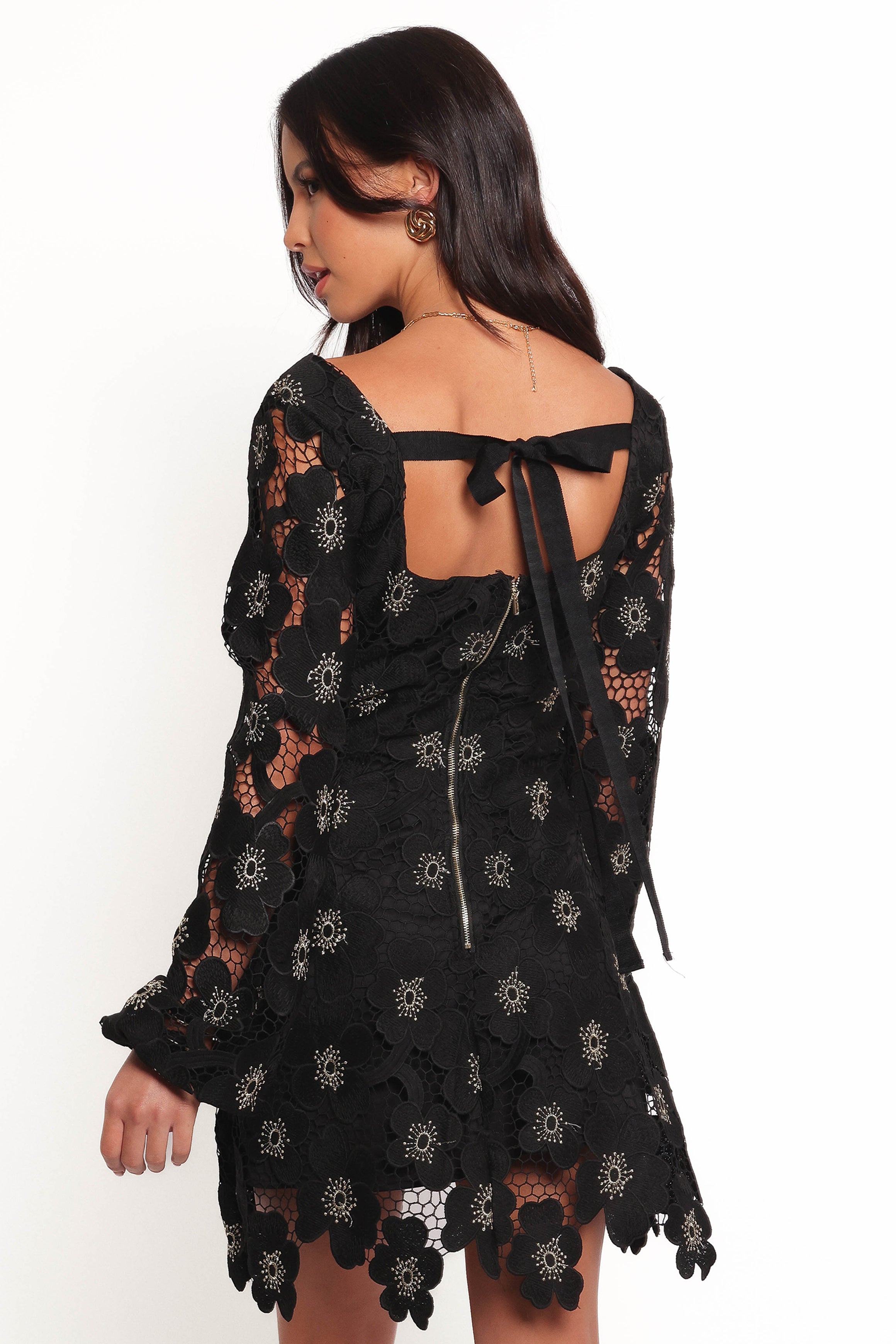 DRESSES Bardley Long Sleeve Mini Dress - Black