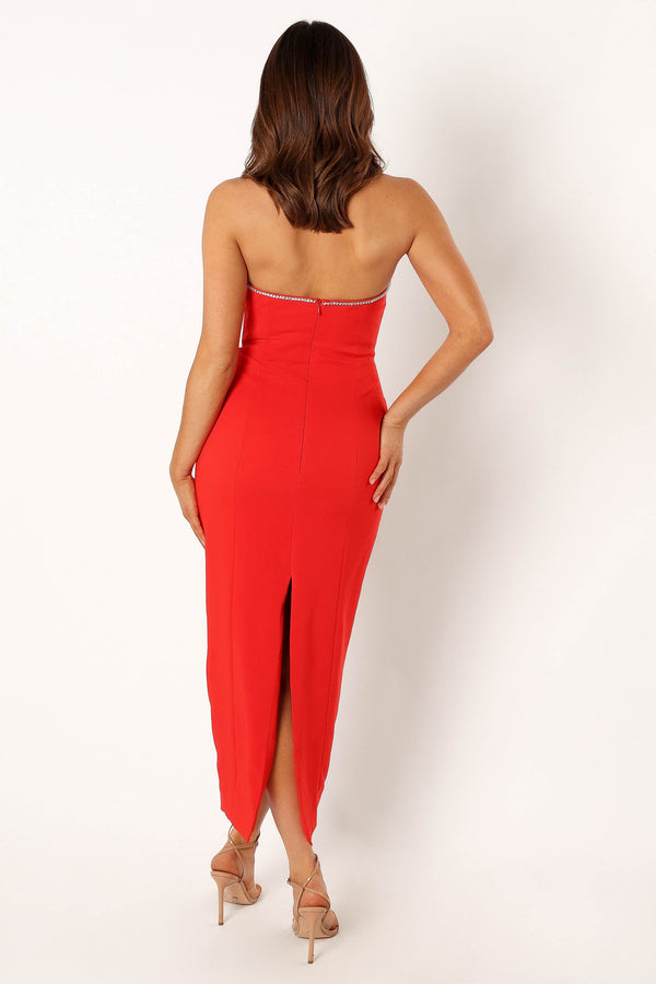 DRESSES @Bec Midi Dress - Red