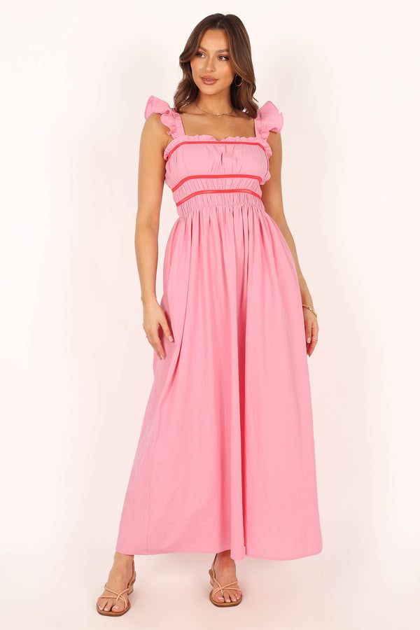 DRESSES @Becky Midi Dress - Pink