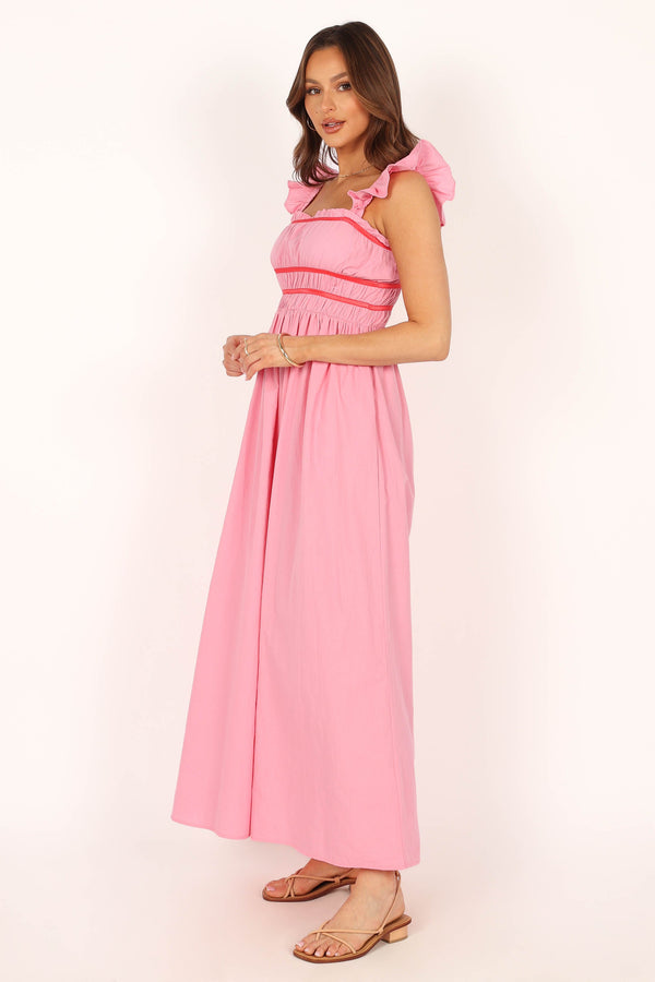 DRESSES @Becky Midi Dress - Pink