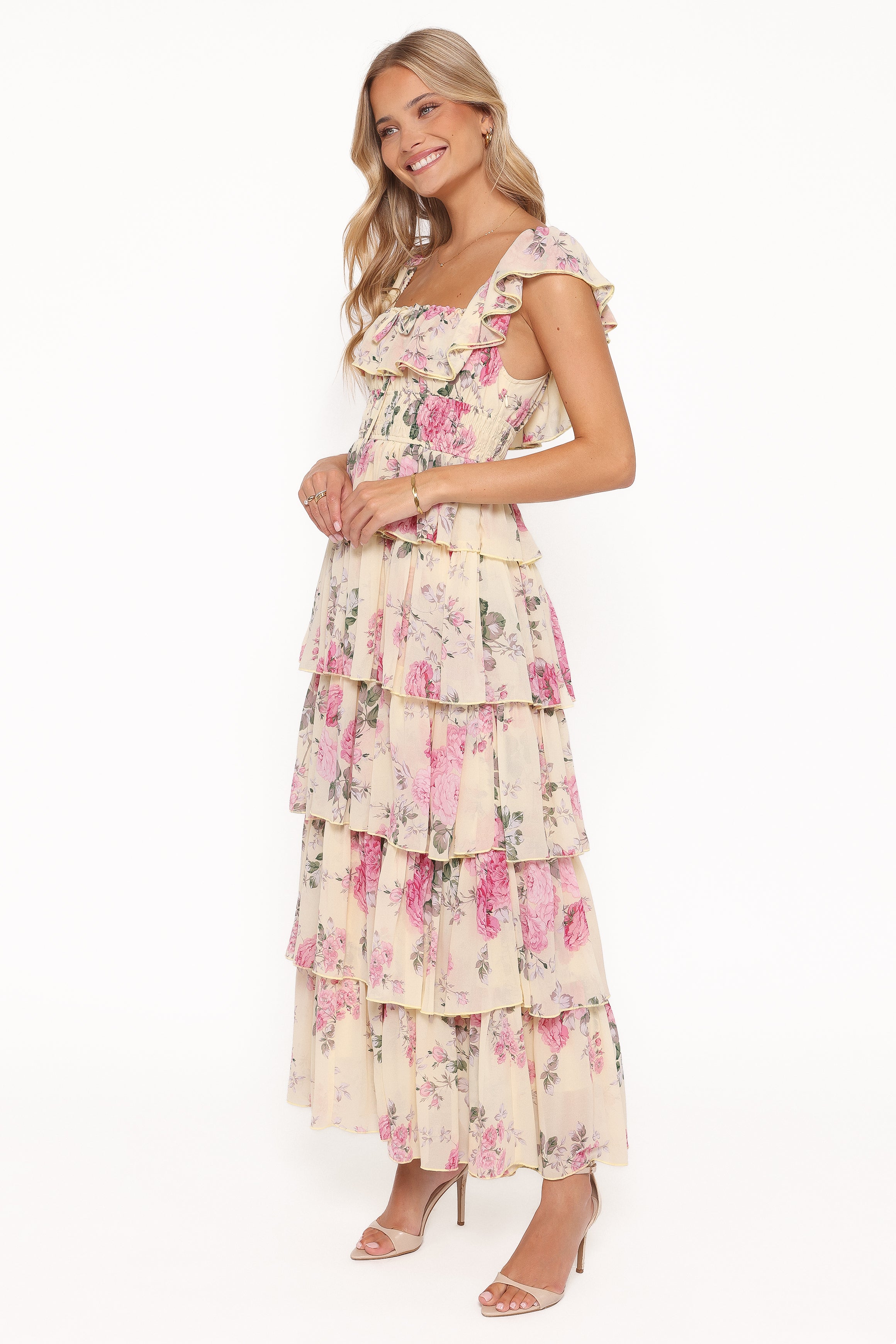 DRESSES Belle Maxi Dress - Yellow Floral