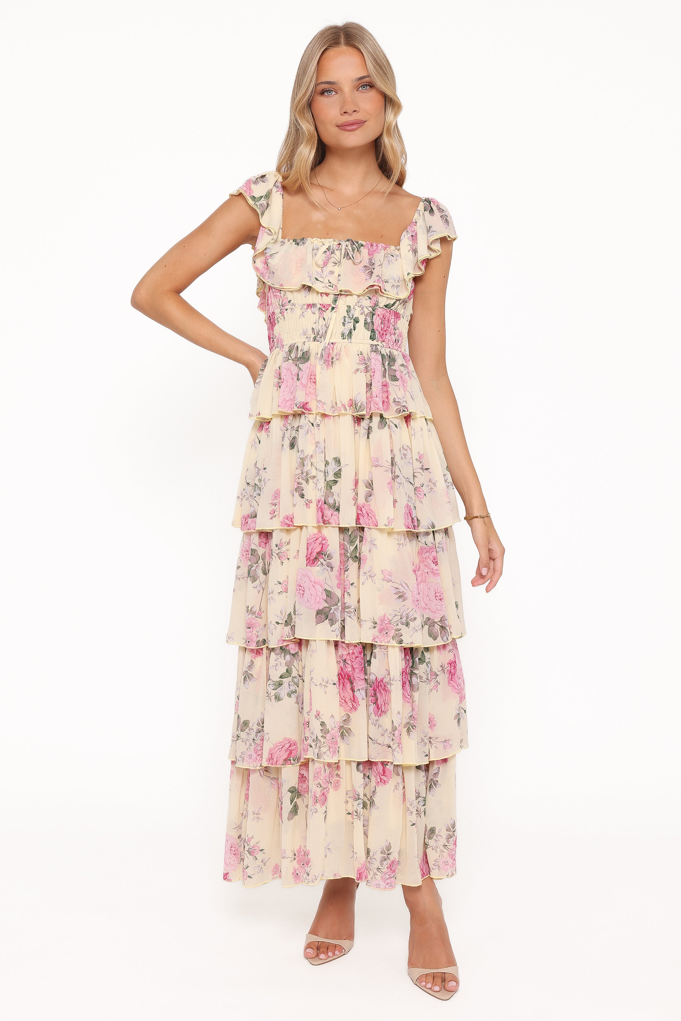 DRESSES Belle Maxi Dress - Yellow Floral