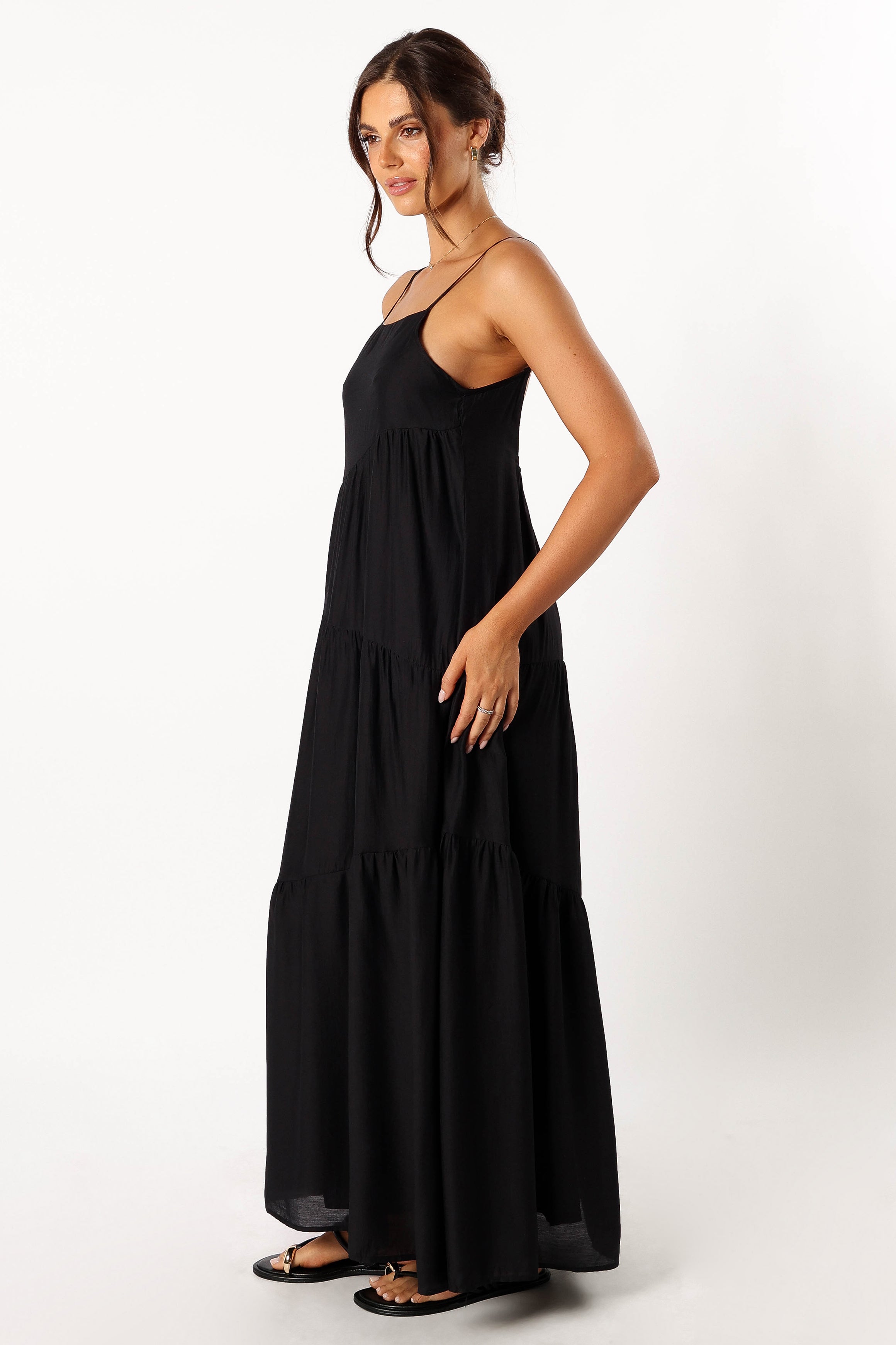 DRESSES @Bennie Midi Dress - Black