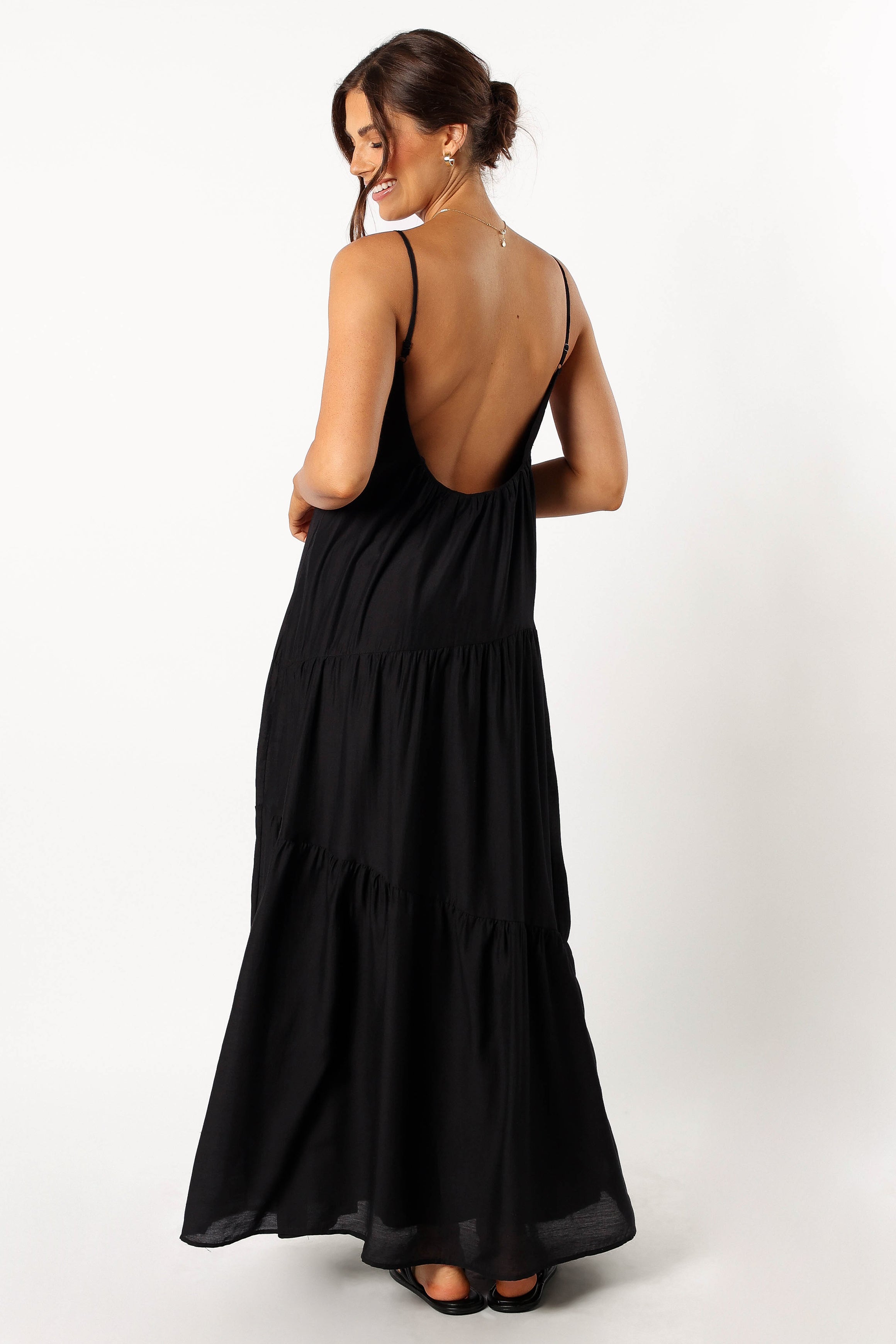 DRESSES @Bennie Midi Dress - Black