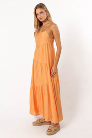 DRESSES @Bennie Midi Dress - Orange (Hold for Euro Summer)