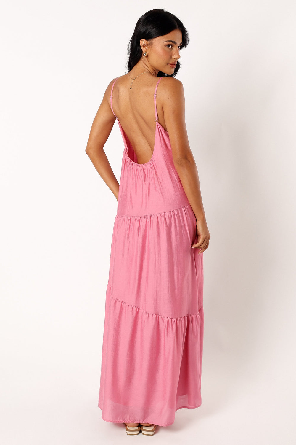 DRESSES @Bennie Midi Dress - Pink