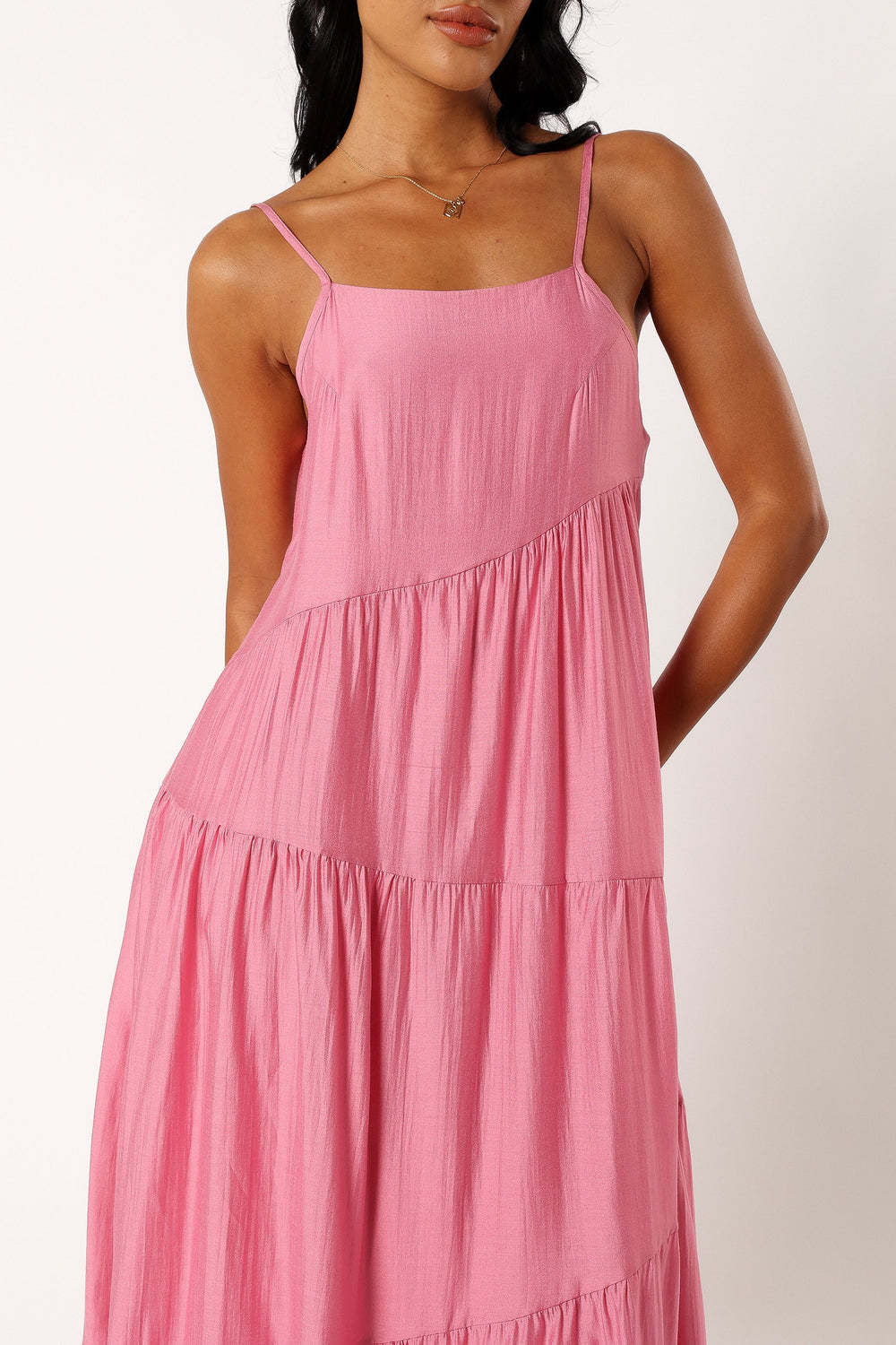 DRESSES @Bennie Midi Dress - Pink