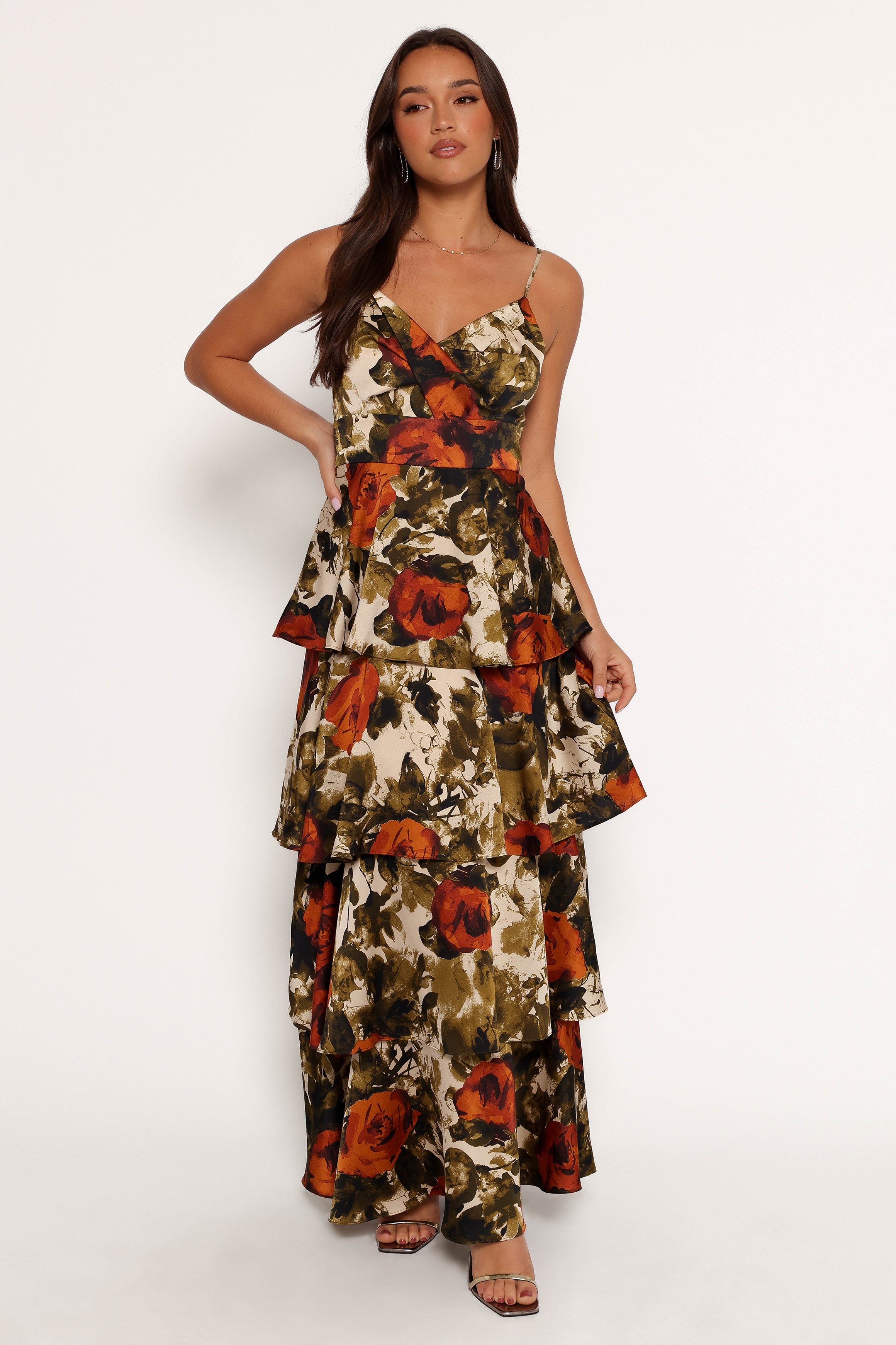 DRESSES Benny Maxi Dress - Rust/Olive