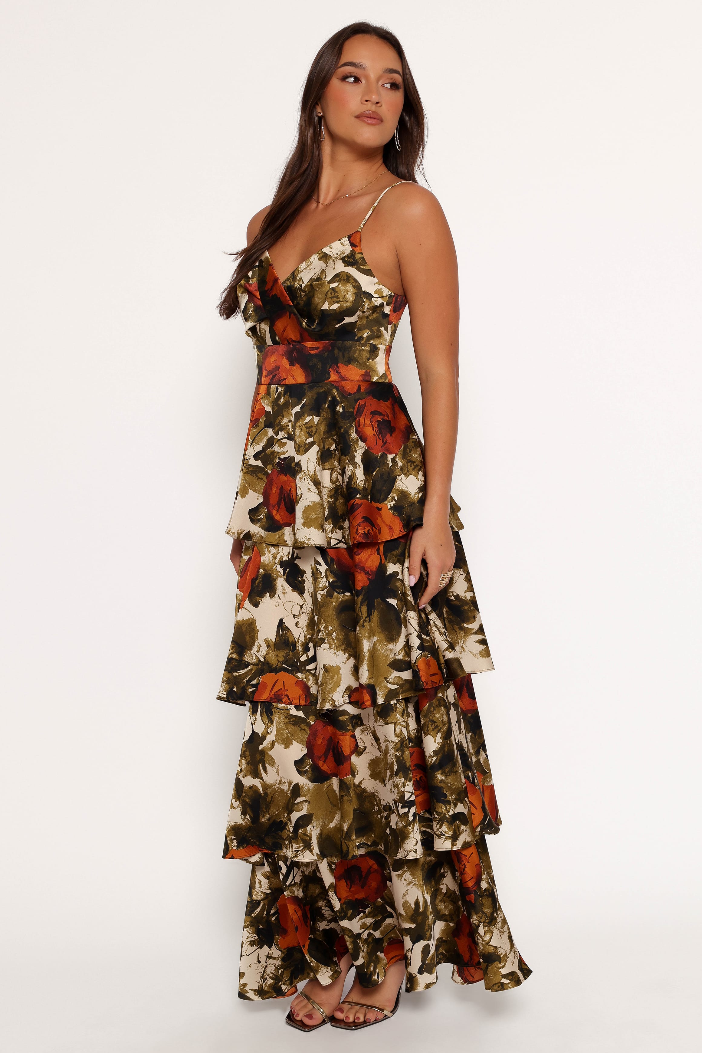 DRESSES Benny Maxi Dress - Rust/Olive