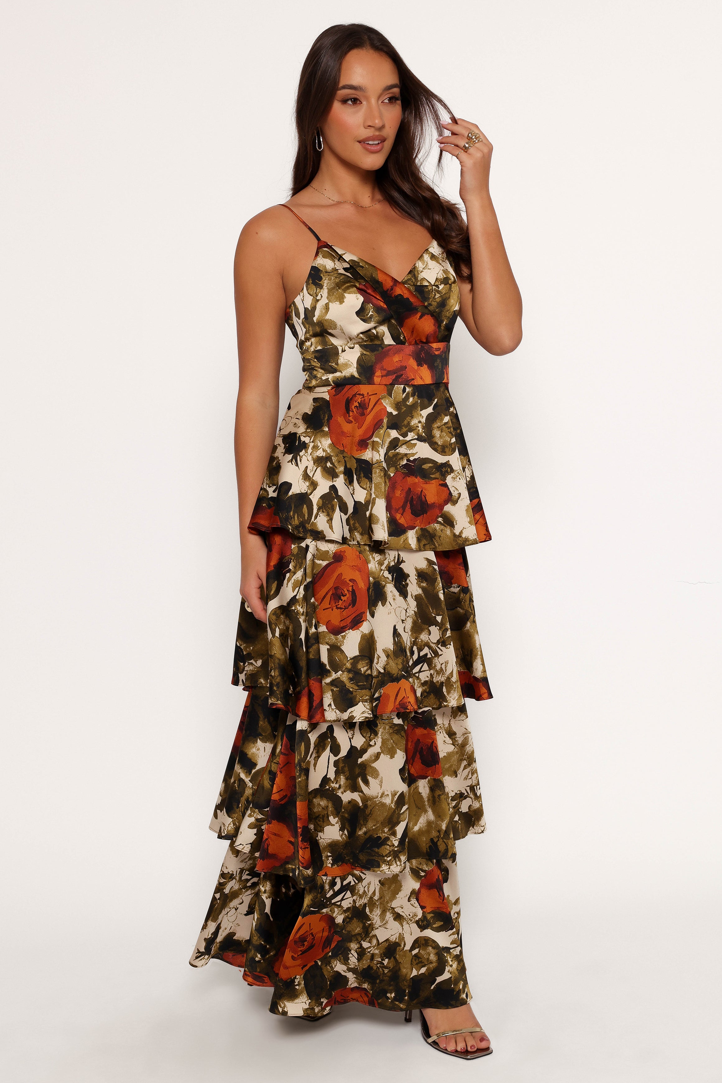 DRESSES Benny Maxi Dress - Rust/Olive