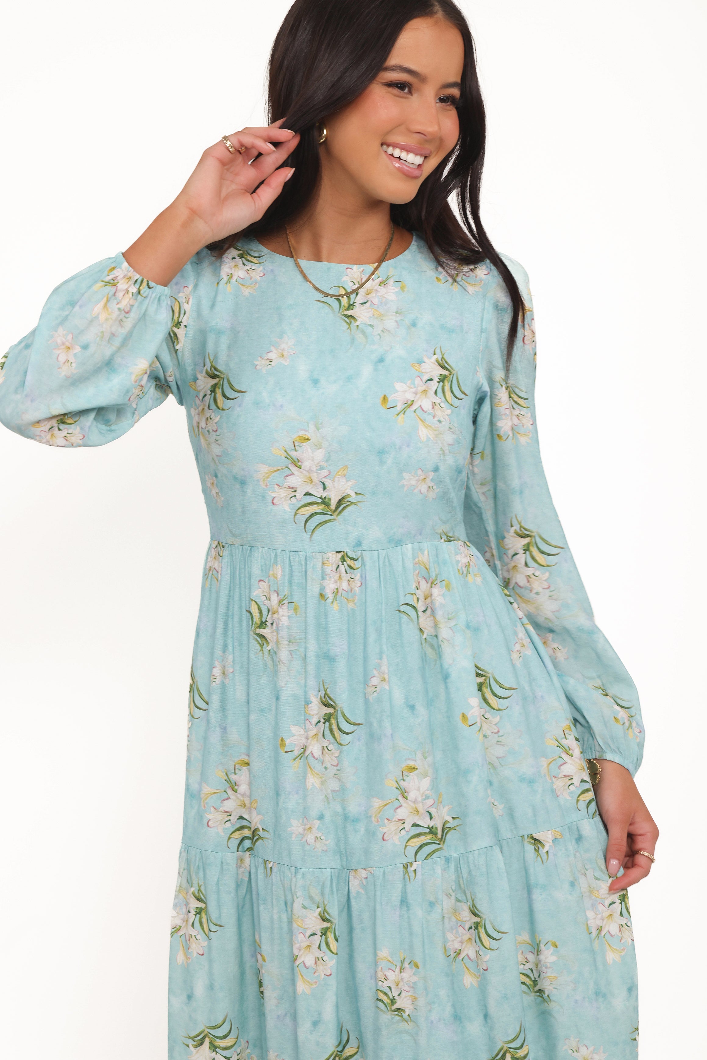 DRESSES Bernice Maxi Dress - Blue Floral