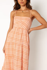 DRESSES @Bertie Midi Dress - Orange