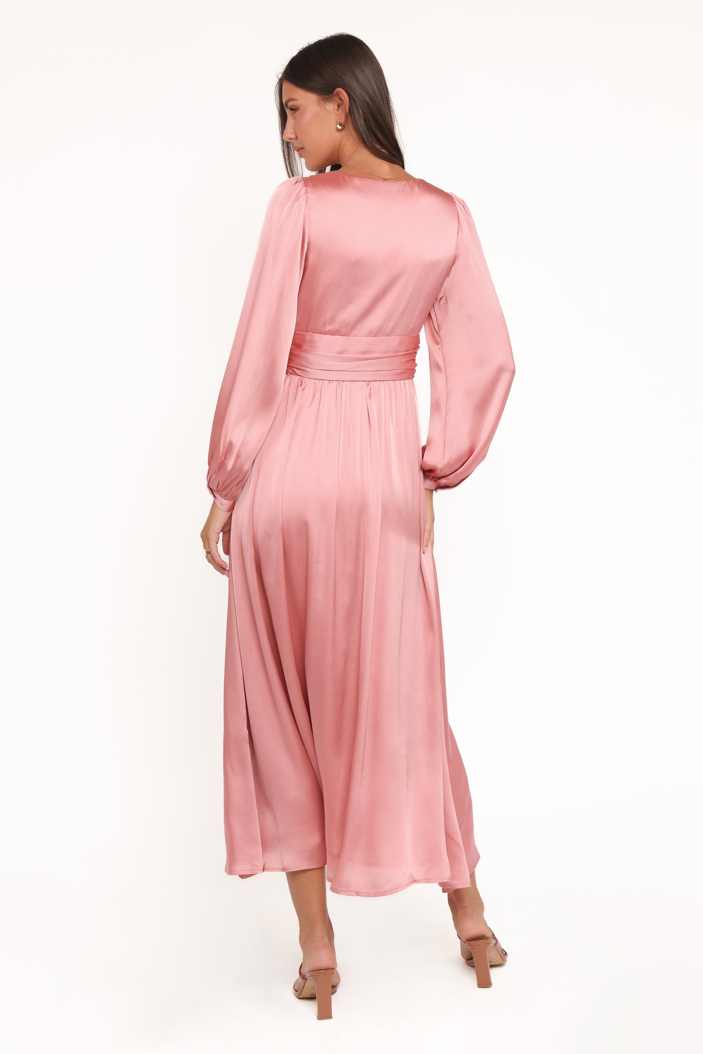 DRESSES Bethanny Long Sleeve Maxi Dress - Rose