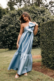 DRESSES Betina Bow Front Maxi Dress - Blue
